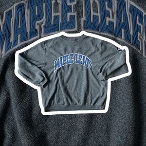 toronto maple leafs fleece crewneck sweater